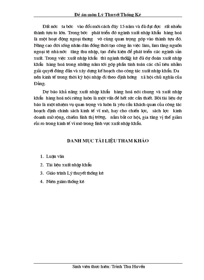 image for page Đề án môn Lý Thuyết Thống Kê