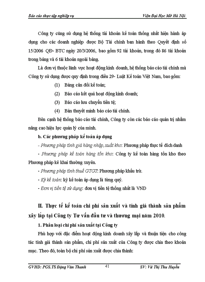 image for page Báo cáo thực tập nghiệp vụ tại Công ty tư vấn đầu tư và Thương mại