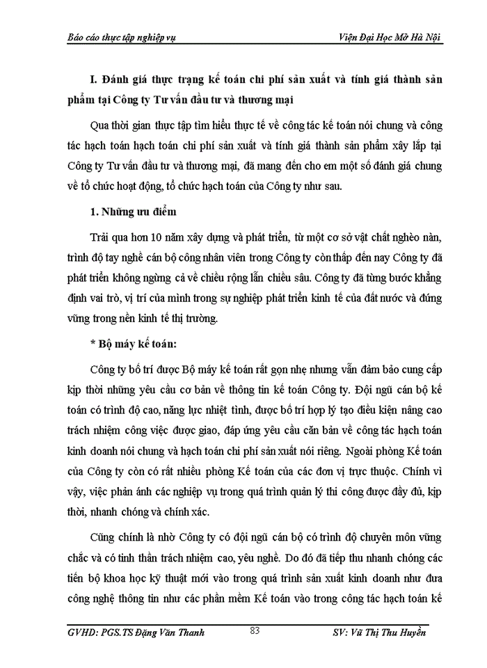 image for page Báo cáo thực tập nghiệp vụ tại Công ty tư vấn đầu tư và Thương mại