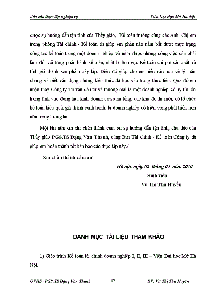 image for page Báo cáo thực tập nghiệp vụ tại Công ty tư vấn đầu tư và Thương mại