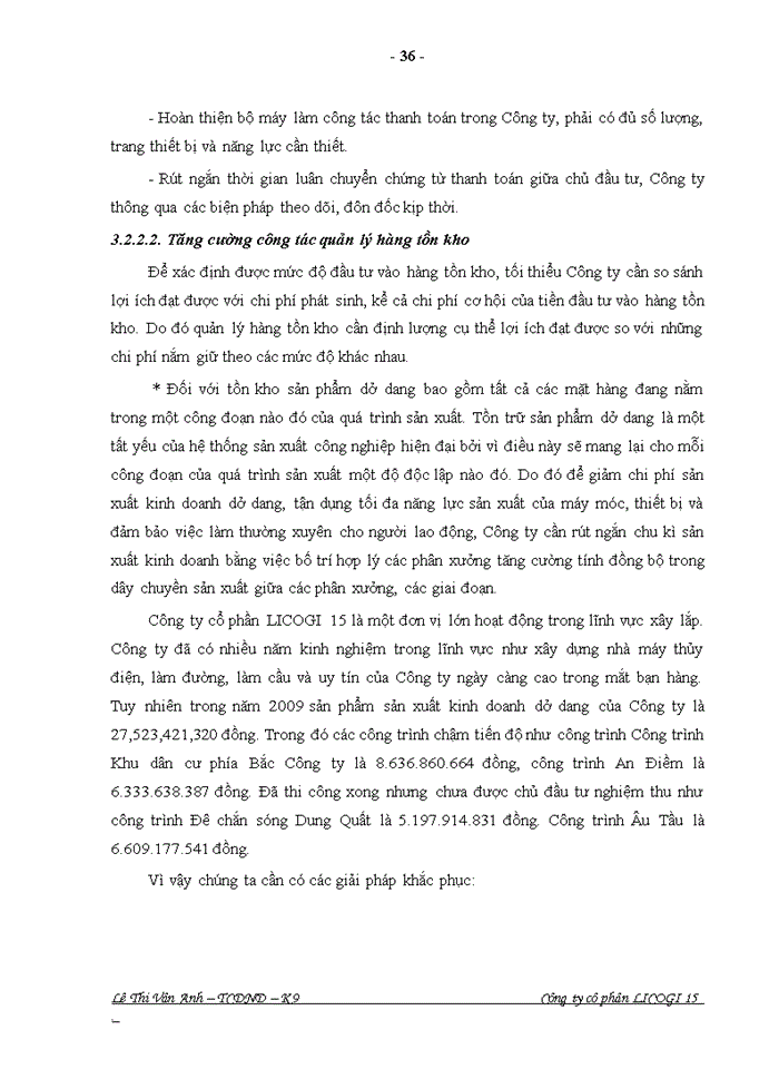image for page Một số giải pháp nhằm nâng cao hiệu quả sử dụng vốn ở Công ty cổ phần LICOGI 15