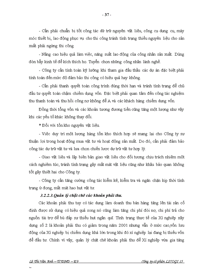 image for page Một số giải pháp nhằm nâng cao hiệu quả sử dụng vốn ở Công ty cổ phần LICOGI 15