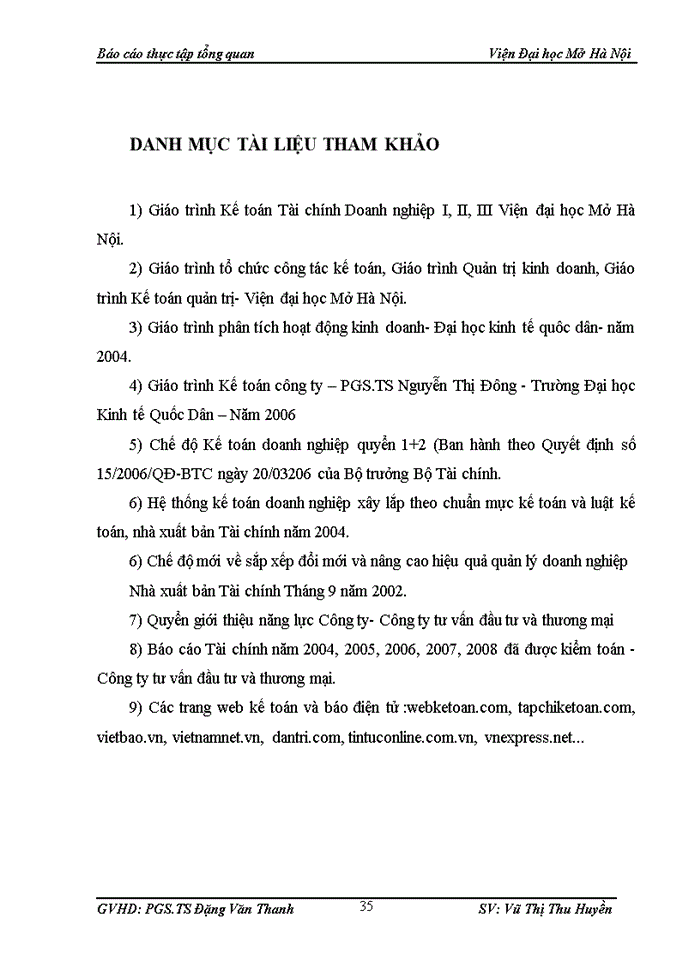 image for page Báo cáo thực tập tổng quan tại Công ty tư vấn đầu tư và Thương mại - trực thuộc Tập đoàn Công nghiệp tàu thủy Việt Nam -Vinashin
