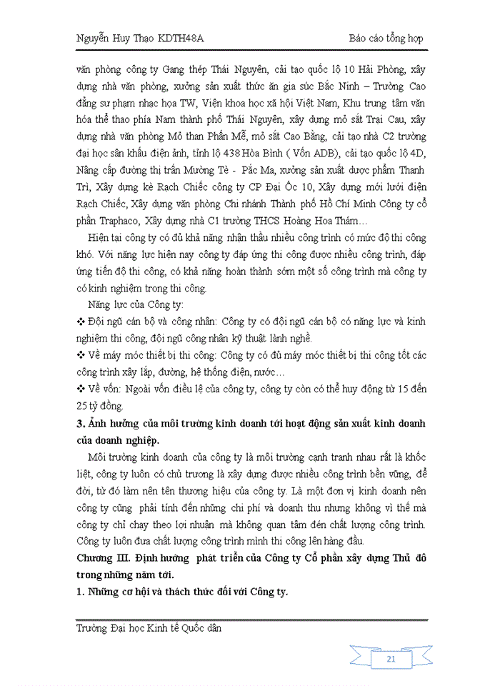 image for page Báo cáo tổng hợp về Công ty Cổ phần Xây dựng Thủ Đô ThuDoJSC