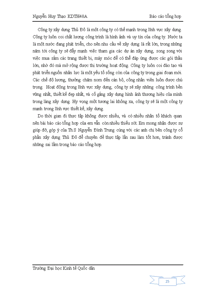 image for page Báo cáo tổng hợp về Công ty Cổ phần Xây dựng Thủ Đô ThuDoJSC