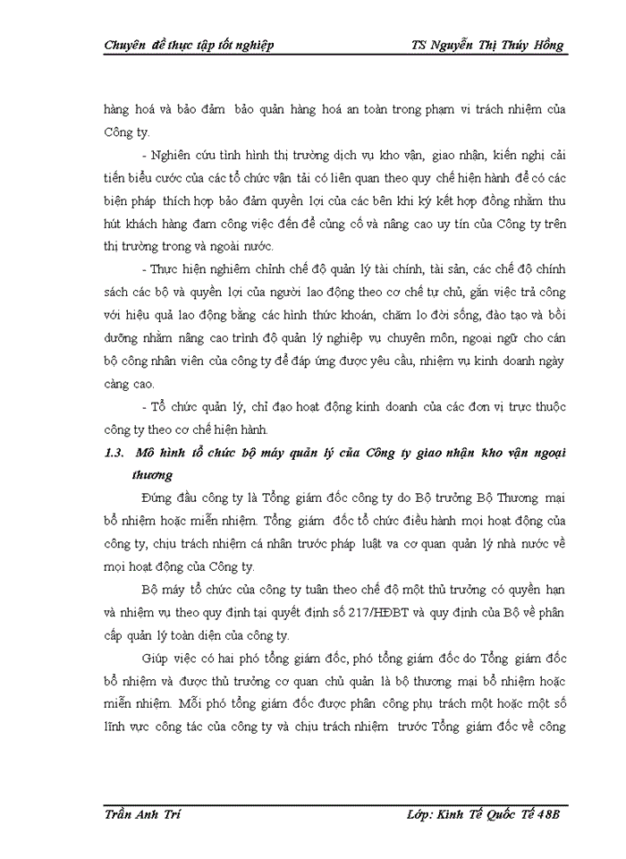 image for page Hoạt động giao nhận hàng hóa quốc tế bằng đường biển tại Công ty giao nhận kho vận ngoại thương - VIETRANS