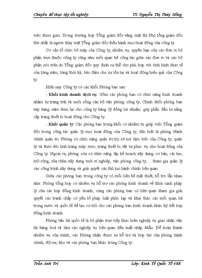 image for page Hoạt động giao nhận hàng hóa quốc tế bằng đường biển tại Công ty giao nhận kho vận ngoại thương - VIETRANS