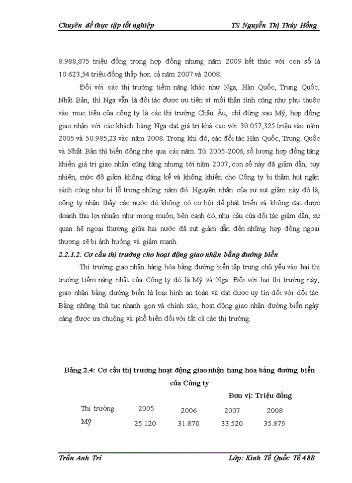 image for page Hoạt động giao nhận hàng hóa quốc tế bằng đường biển tại Công ty giao nhận kho vận ngoại thương - VIETRANS