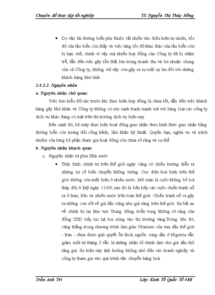 image for page Hoạt động giao nhận hàng hóa quốc tế bằng đường biển tại Công ty giao nhận kho vận ngoại thương - VIETRANS