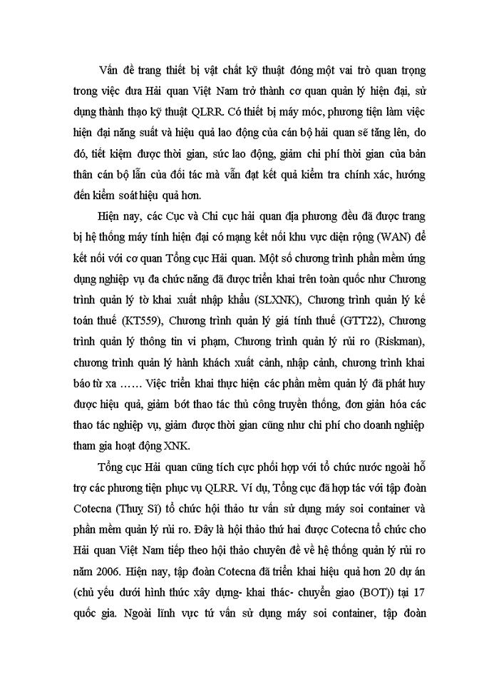 image for page Thực trạng áp dụng quản lý rủi ro trong quy trình thủ tục Hải quan đối với hàng hoá Xuất nhập khẩu