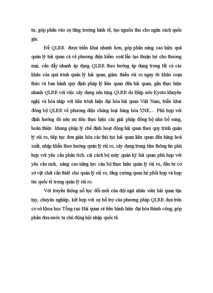 image for page Thực trạng áp dụng quản lý rủi ro trong quy trình thủ tục Hải quan đối với hàng hoá Xuất nhập khẩu