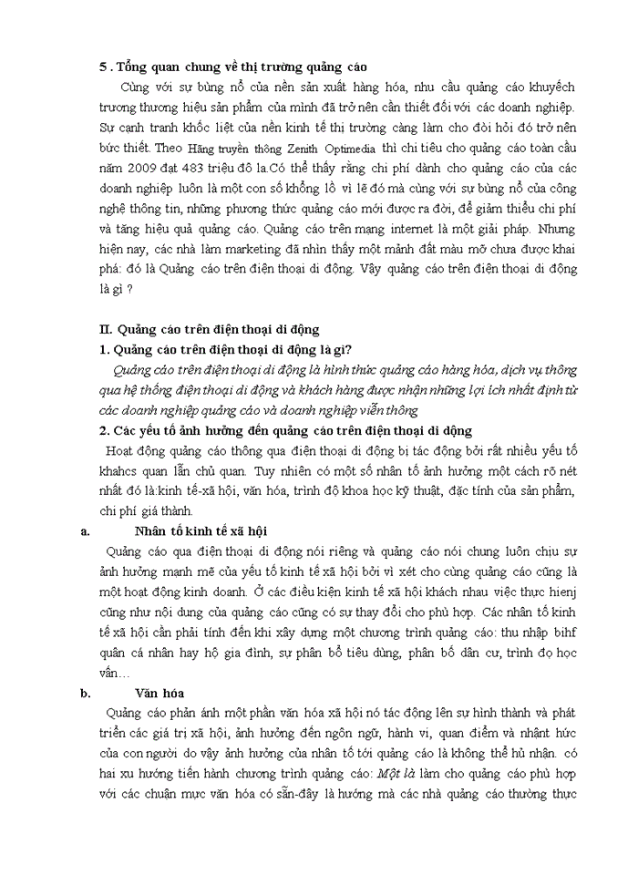 image for page Khả năng chấp nhận của khách hàng đối với dịch vụ quảng cáo qua điện thoại di động của mạng Viettel