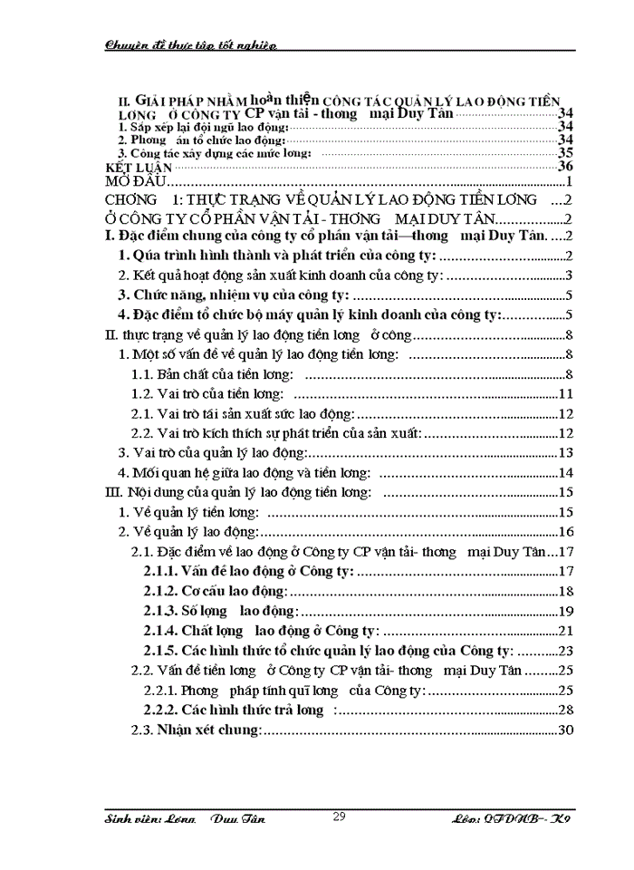 image for page Một số giải pháp nhằm hoàn thiện công tác quản lý lao động tiền lương ở Công ty cổ phần vận tải- Thương mại Duy Tân