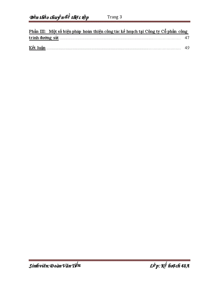 image for page Hoàn thiện công tác kế hoạch tại Công ty cổ phần công trình đường sắt