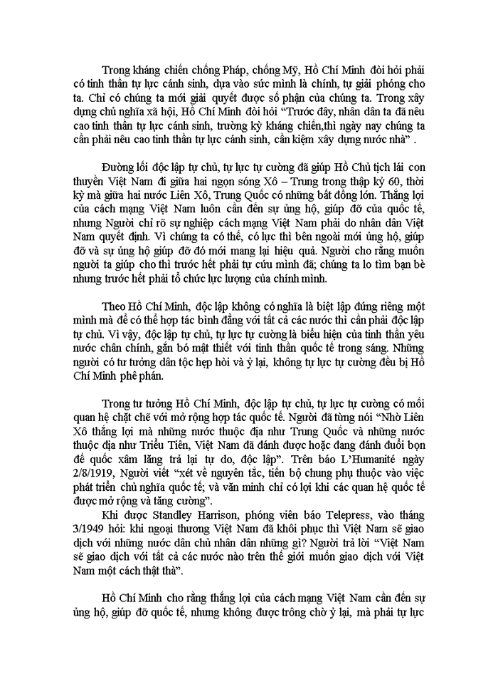 image for page Tư tưởng Hồ Chí Minh về độc lập dân tộc gắn liền với Chủ nghĩa Xã hội