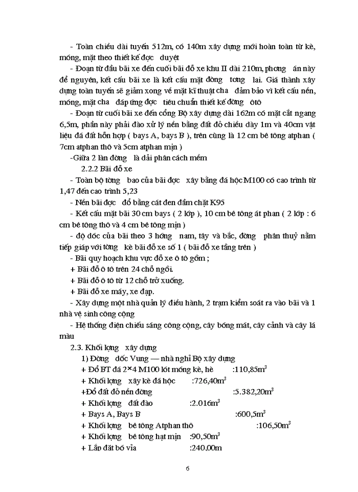 image for page Dự án mở rộng đường và bãi đỗ xe tại địa điểm dốc Vung Bộ Xây dựng khu II Đồ Sơn nhằm giải quyết tình trạng ách tắcvà tai nạn giao thông thường xảy ra trong những năm gần đây