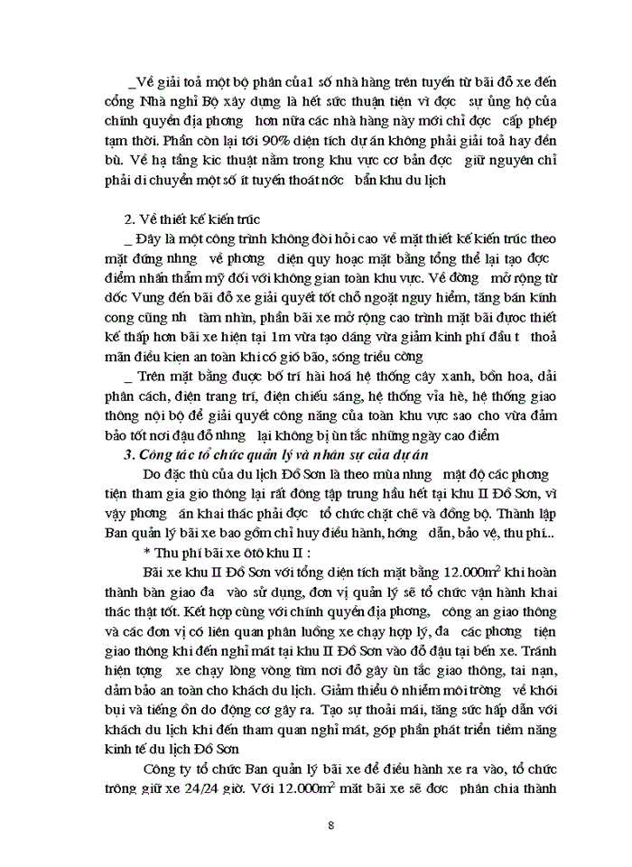 image for page Dự án mở rộng đường và bãi đỗ xe tại địa điểm dốc Vung Bộ Xây dựng khu II Đồ Sơn nhằm giải quyết tình trạng ách tắcvà tai nạn giao thông thường xảy ra trong những năm gần đây