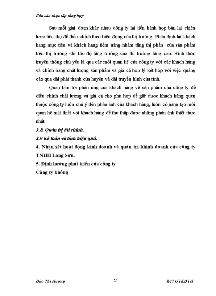 image for page Báo cáo thực tập tổng hợp tại Công ty Trách nhiệm Hữu hạn Long Sơn