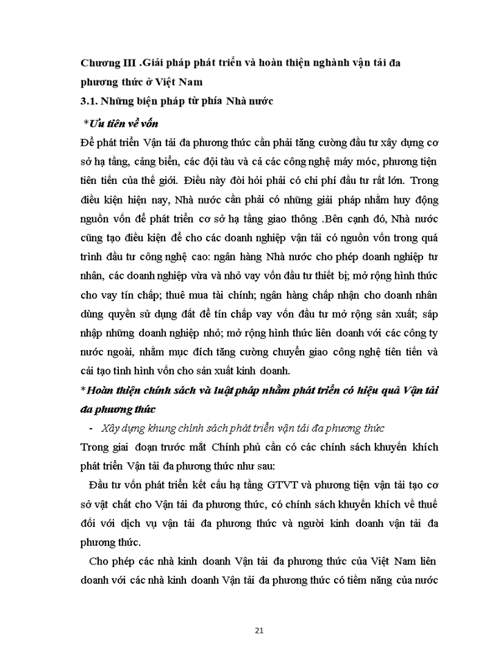 image for page Phân tích ảnh hưởng của tự do hóa thương mại đối với sự phát triển của ngành vận tải đa phương thức Việt Nam