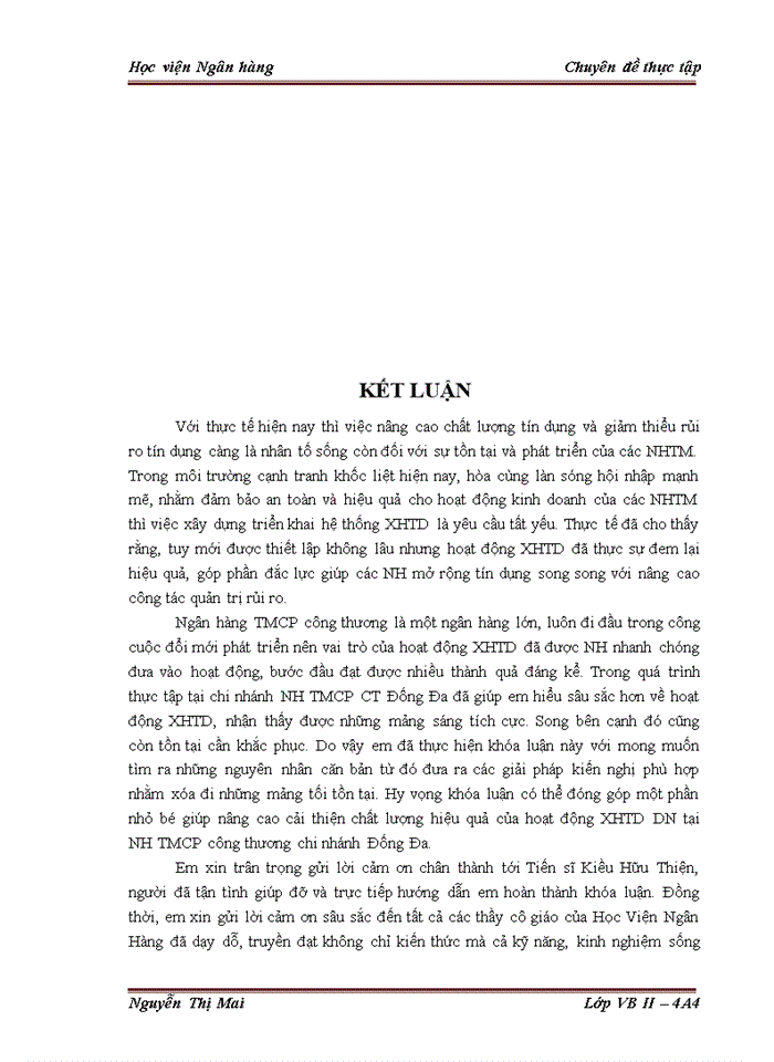 image for page Giải pháp hoàn thiện công tác Xếp hạng tín dụng doanh nghiệp vay vốn tại Chi nhánh Ngân hàng Thương mại Cổ phần công thương Đống Đa