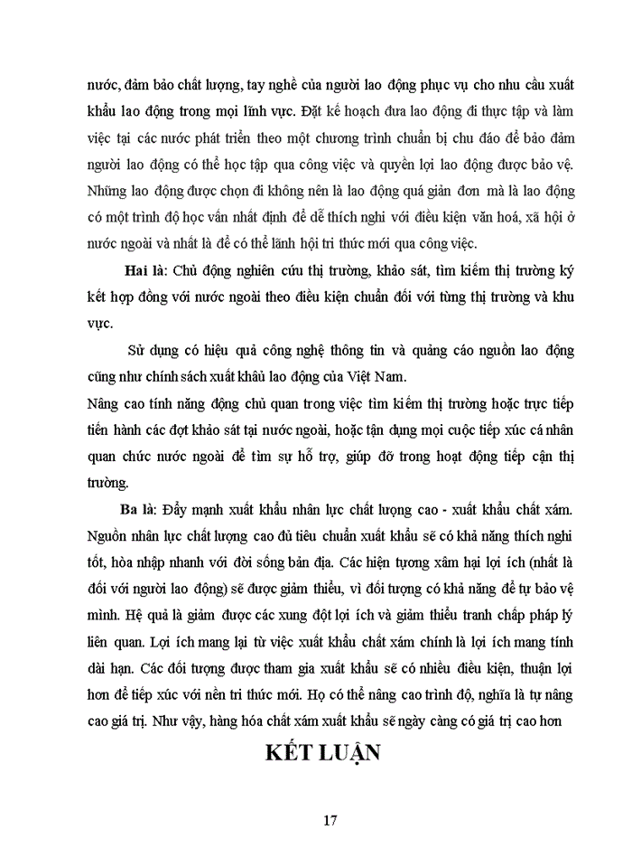 image for page Tác động của tự do hoá Thương mại tới hoạt động Xuất khẩu lao động của Công ty dịch vụ Xuất khẩu lao động và chuyên gia SULECO