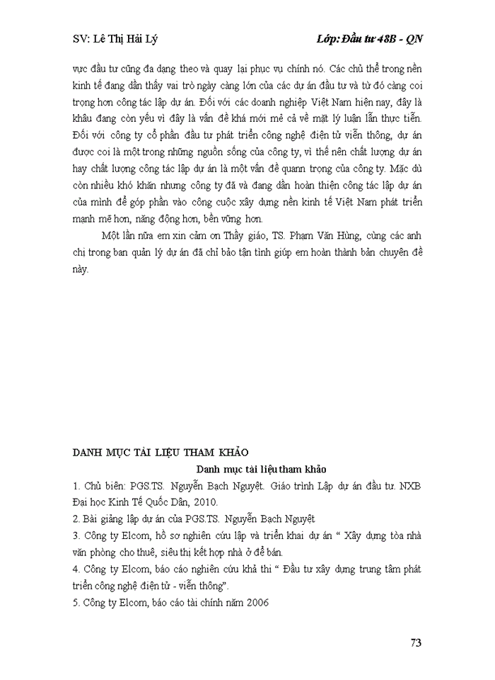 image for page Hoàn thiện công tác lập dự án tại Công ty cổ phần đầu tư phát triển công nghệ điện tử viễn thông