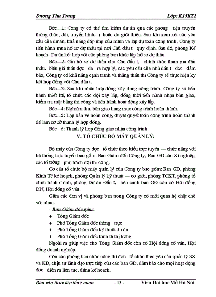 image for page Báo cáo thực tập tổng quan Công ty cổ phần Sông Đà 1 thuộc Tổng Công ty Sông Đà