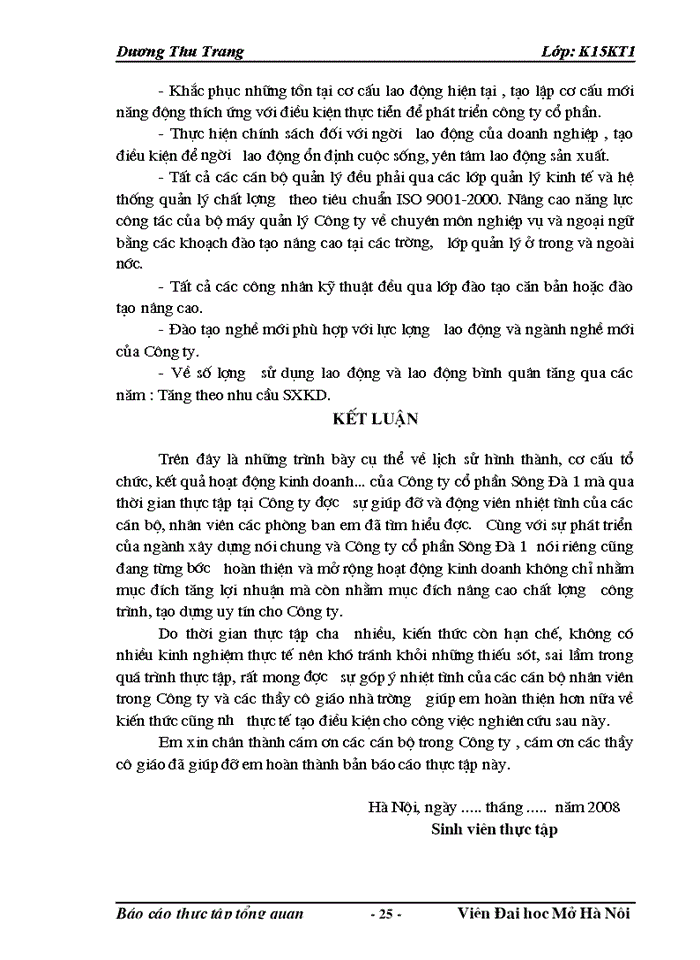 image for page Báo cáo thực tập tổng quan Công ty cổ phần Sông Đà 1 thuộc Tổng Công ty Sông Đà