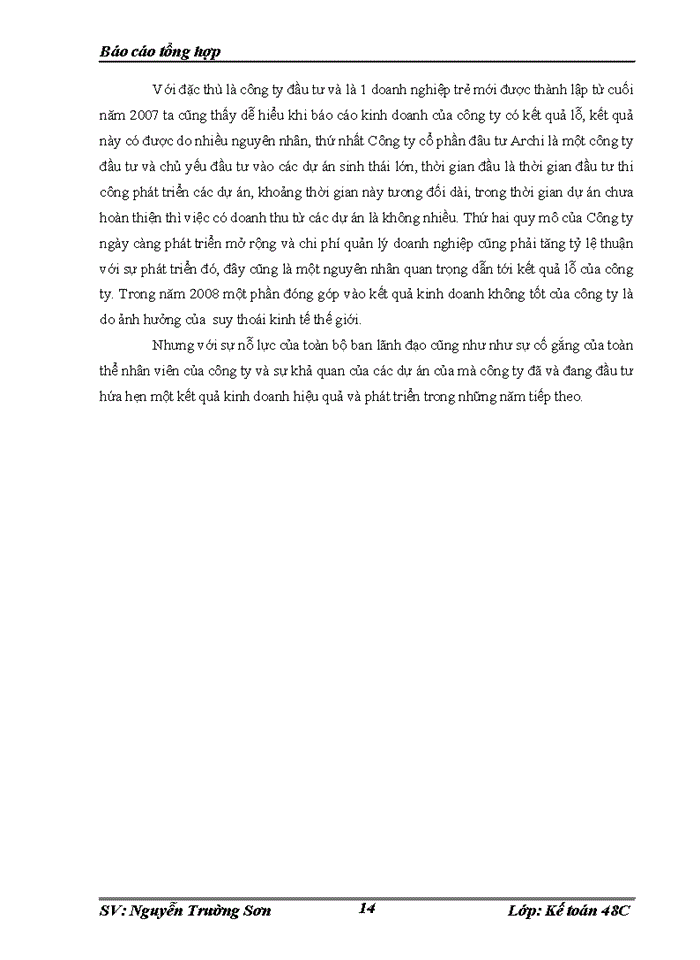 image for page Tổ chức bộ máy kế toán và hệ thống kế toán tại Công ty cổ phần đầu tư Archi