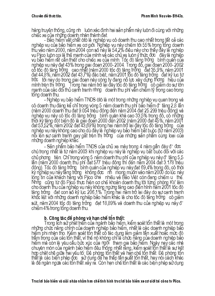 image for page Trục lợi Bảo hiểm và giải pháp nhằm hạn chế tình hình trục lợi Bảo hiểm xe cơ giới tại Công ty Pjico