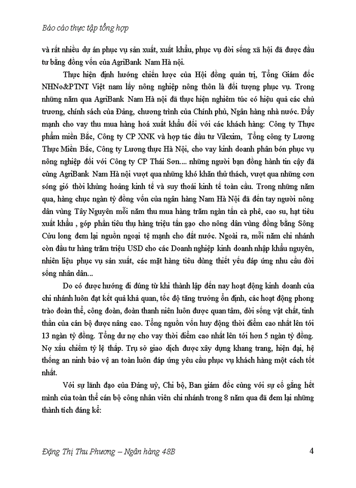 image for page Báo cáo thực tập tổng hợp tại Ngân hàng Nông nghiệp và Phát triển Nông thôn chi nhánh Nam Hà Nội