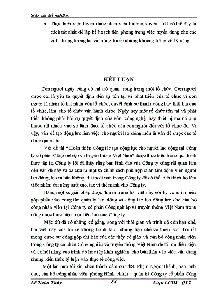 image for page Hoàn thiện công tác tạo động lực cho người lao động tại Công ty cổ phần Công nghiệp và truyền thông Việt Nam VNINCOM