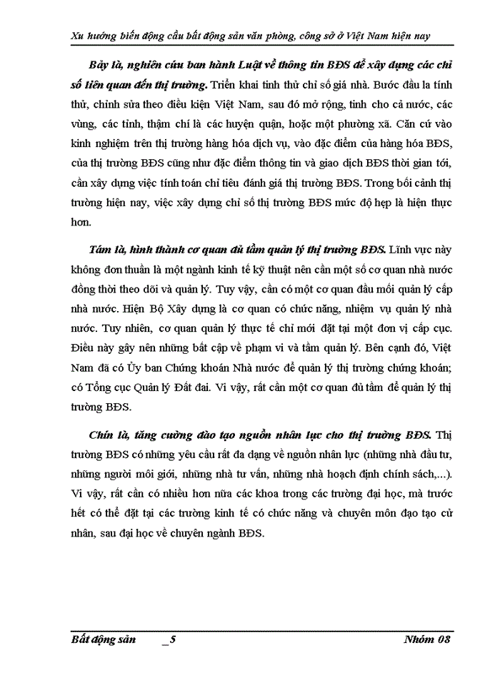 image for page Phân tích xu hướng biến động cầu Bất động sản văn phòng công sở ở Việt Nam hiện nay