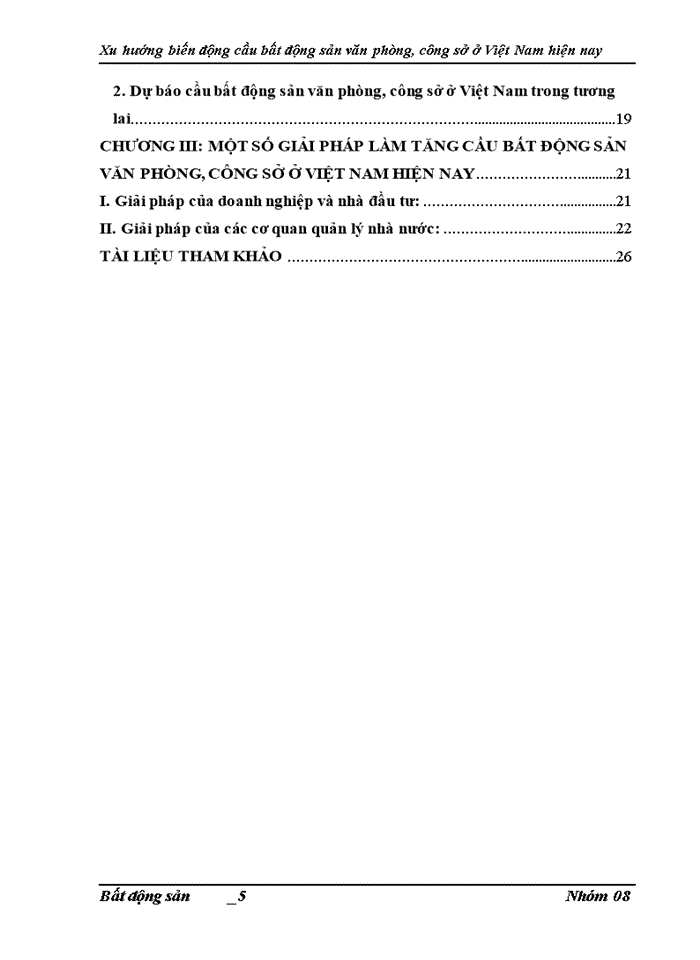 image for page Phân tích xu hướng biến động cầu Bất động sản văn phòng công sở ở Việt Nam hiện nay