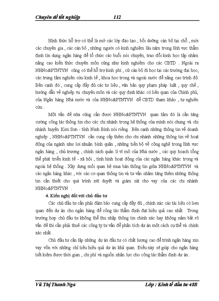 image for page THS Nâng cao chất lượng thẩm định dự án đầu tư trong hoạt động cho vay đối với các doanh nghiệp tại Ngân hàng Nông nghiệp và Phát triển Nông thônViệt Nam chi nhánh huyện Kim Sơn tỉnh Ninh Bình