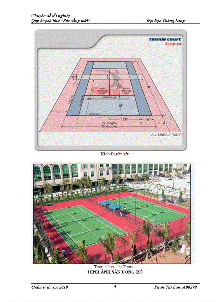 Dự án Xây dựng khu sân teNhà nướcis và sân bóng rổ