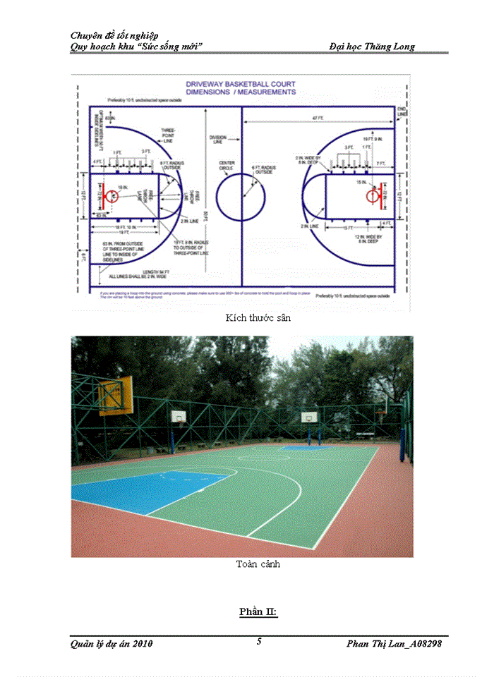Dự án Xây dựng khu sân teNhà nướcis và sân bóng rổ