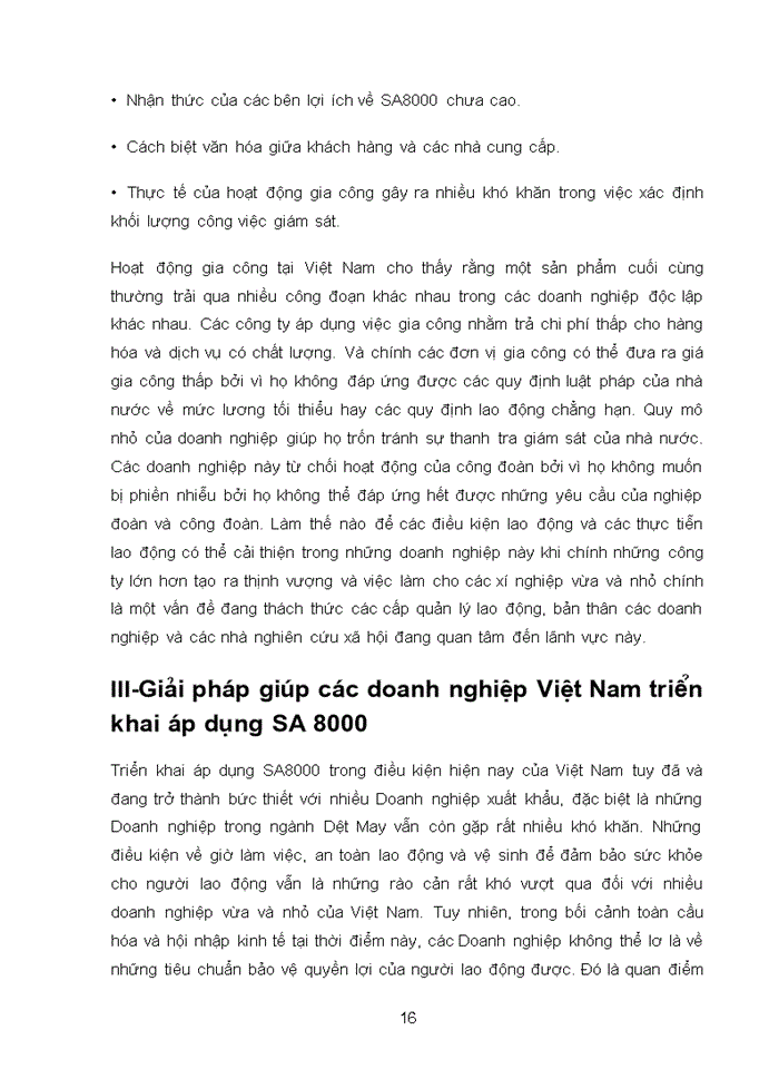 image for page Các doanh nghiệp Việt Nam áp dụng SA8000 gặp những khó khăn thuận lợi gì Giải pháp cho những doanh nghiệp này