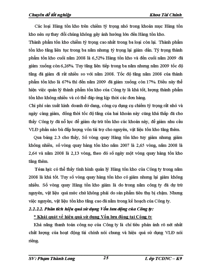 image for page Một số giải pháp kiến nghị nhằm tăng cường quản lý và nâng cao hiệu quả sử dụng Vốn lưu động tại Công ty Trách nhiệm Hữu hạn Ngọc Diệp