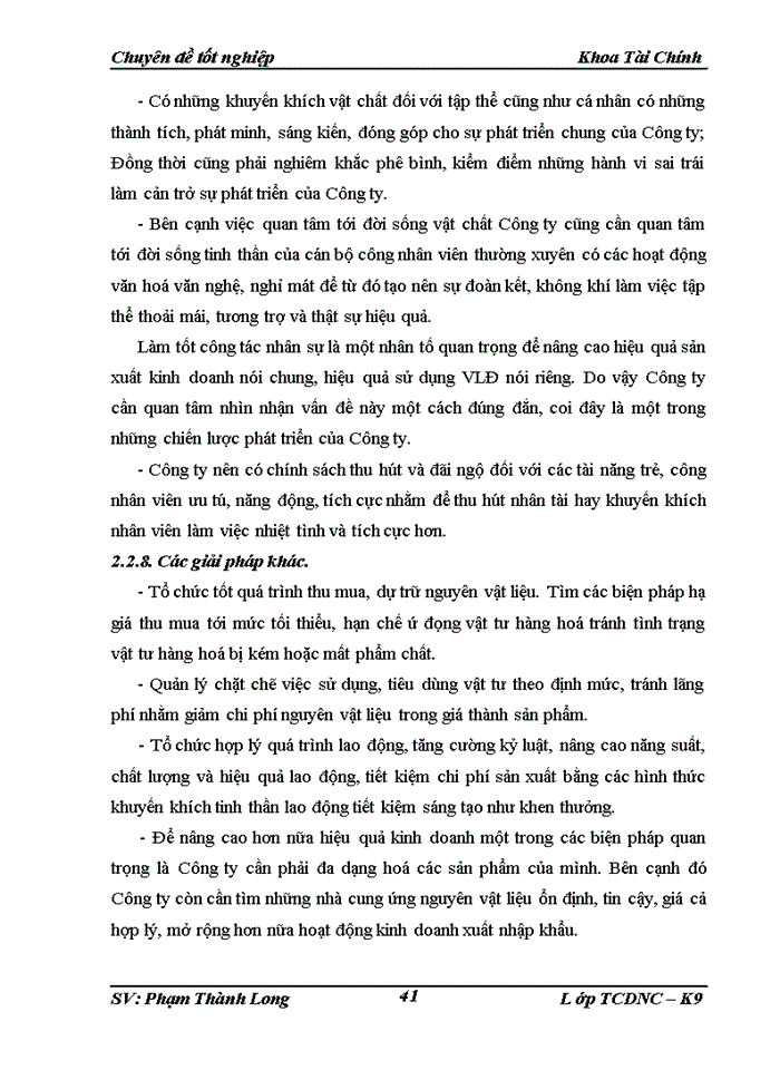 image for page Một số giải pháp kiến nghị nhằm tăng cường quản lý và nâng cao hiệu quả sử dụng Vốn lưu động tại Công ty Trách nhiệm Hữu hạn Ngọc Diệp