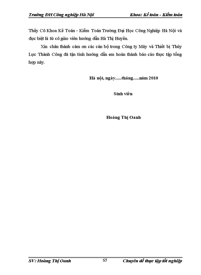 image for page Hoàn thiện công tác Kế toán Nguyên vật liệu Công cụ dụng cụ tại Công ty Cổ phần máy và Thiết bị thủy lực Thành Công