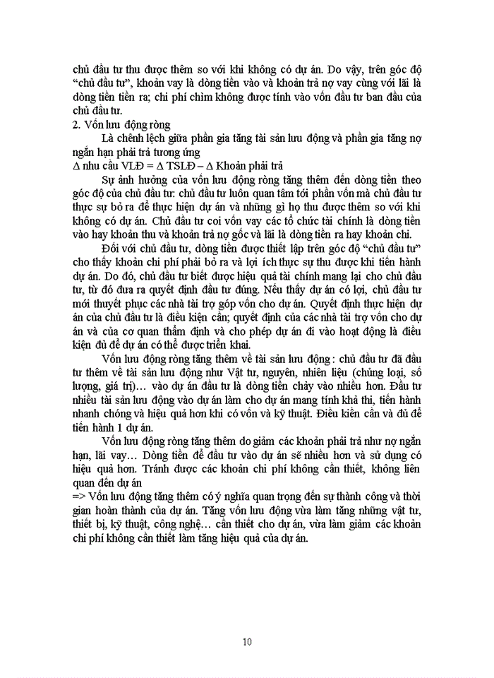 image for page Các yếu tố có ảnh hưởng đến dòng tiền của dự án và cách xử lý