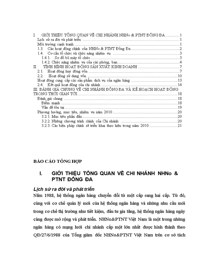 image for page Báo cáo tông hợp tại chi nhánh Ngân hàng Nông nghiệp và Phát triển Nông thôn đống đa