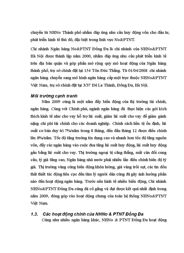 image for page Báo cáo tông hợp tại chi nhánh Ngân hàng Nông nghiệp và Phát triển Nông thôn đống đa