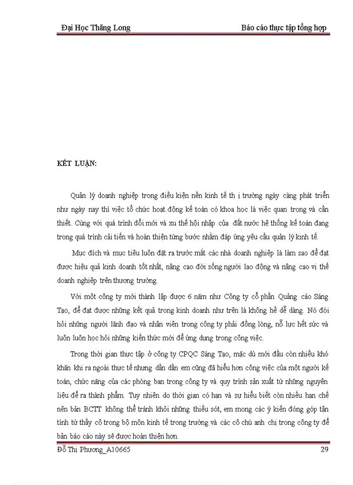 image for page Báo cáo thực tập tổng hợp tại Công ty cổ phần quảng cáo nội thất sáng tạo