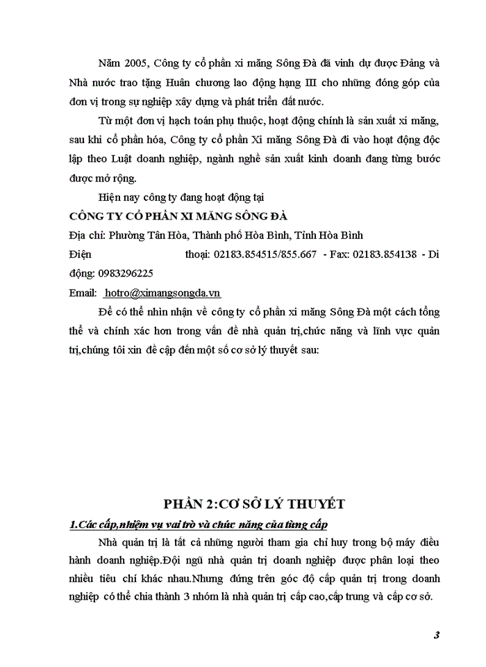 image for page Báo cáo thực tập tại Công ty cổ phần Xi măng sông đà