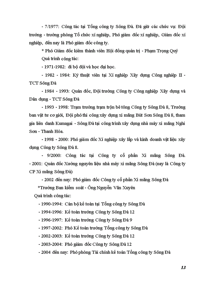 image for page Báo cáo thực tập tại Công ty cổ phần Xi măng sông đà