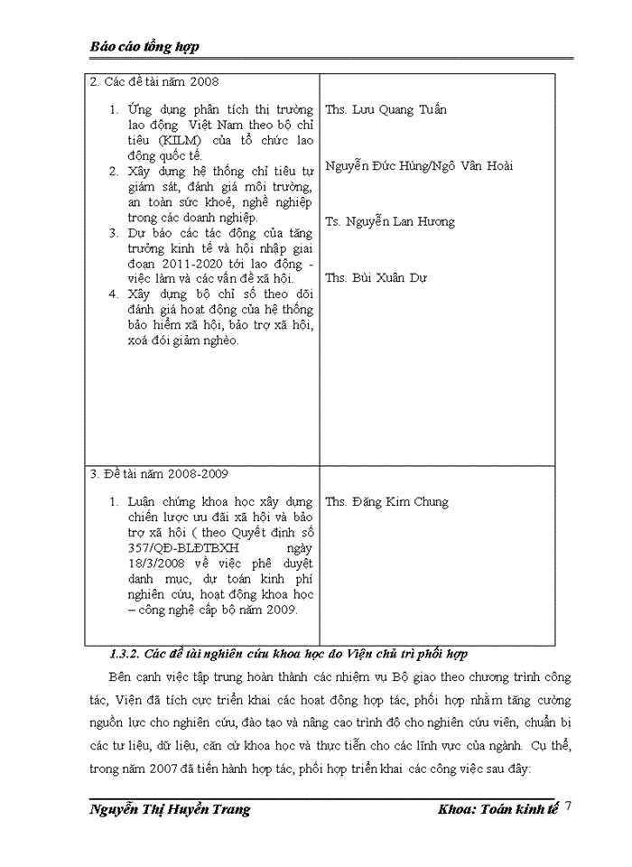 image for page Báo cáo thực tập tổng hợp về viện khoa học Lao động và Xã hội và trung tâm thông tin phân tích và dự báo chiến lược