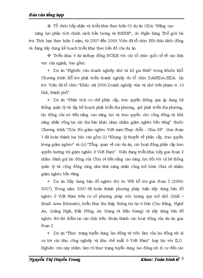 image for page Báo cáo thực tập tổng hợp về viện khoa học Lao động và Xã hội và trung tâm thông tin phân tích và dự báo chiến lược