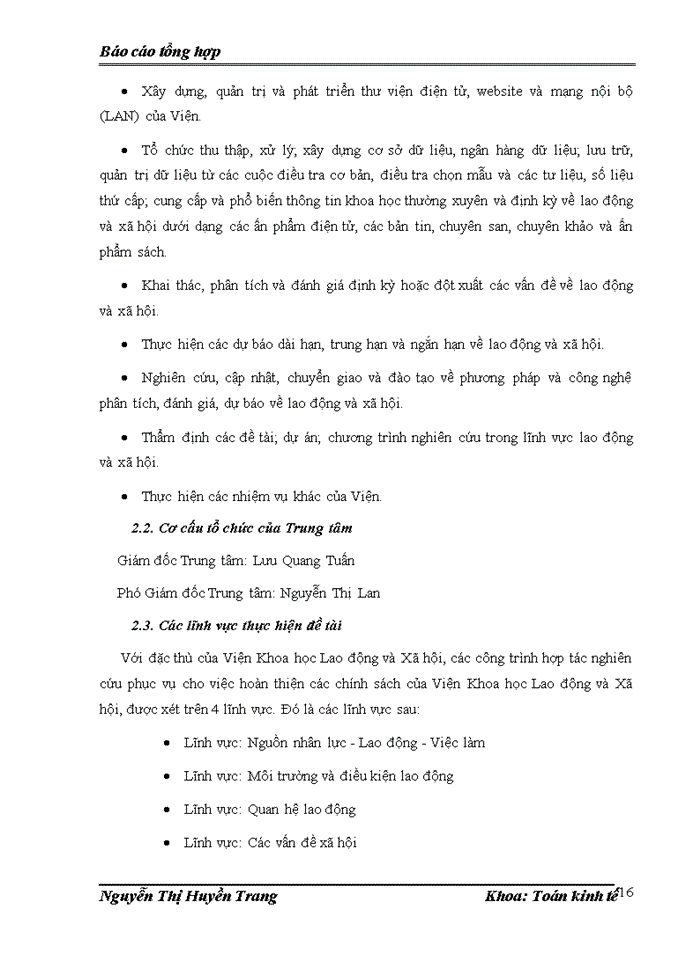 image for page Báo cáo thực tập tổng hợp về viện khoa học Lao động và Xã hội và trung tâm thông tin phân tích và dự báo chiến lược